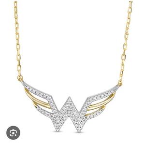 Zales wonder, woman, 1/8 diamond necklace,NWT